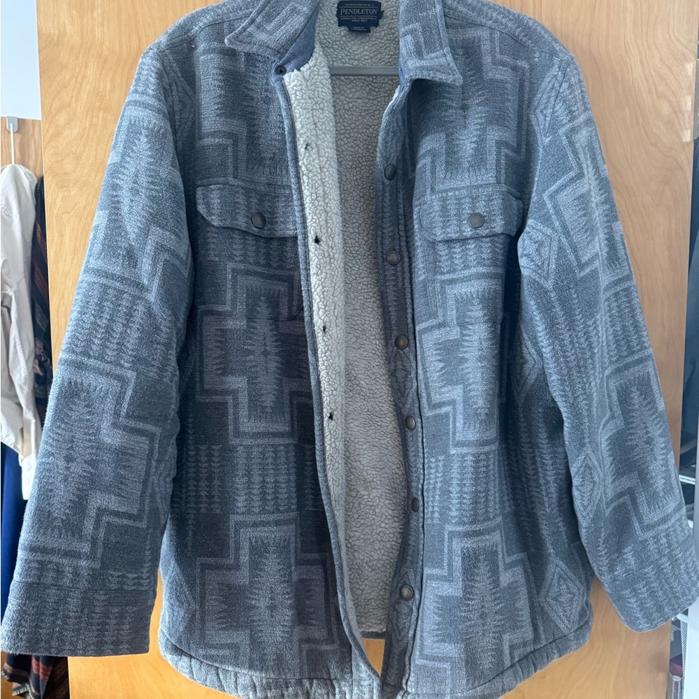 Pendleton Men’s Gray Patterned Jacket - image 1